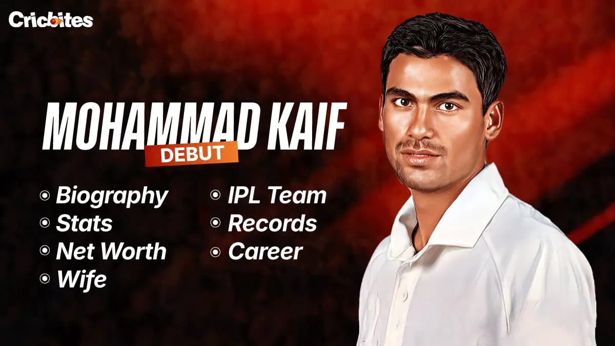 Mohammad Kaif Debut, Biography, Stats, Net Worth, Wife, IPL Team, Records, Career
