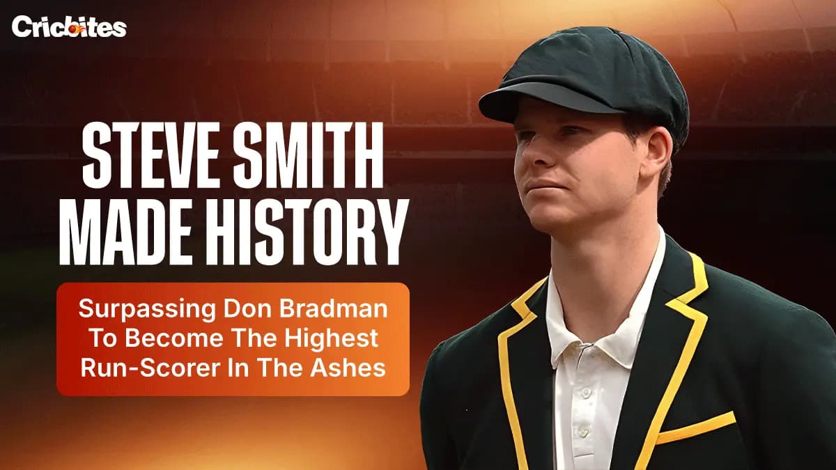 Steve Smith History, Surpassing Don Bradman To Become The Highest Run-Scorer In The Ashes