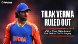 Tilak Varma Ruled Out Of First Three T20Is Against New Zealand Due To Surgery