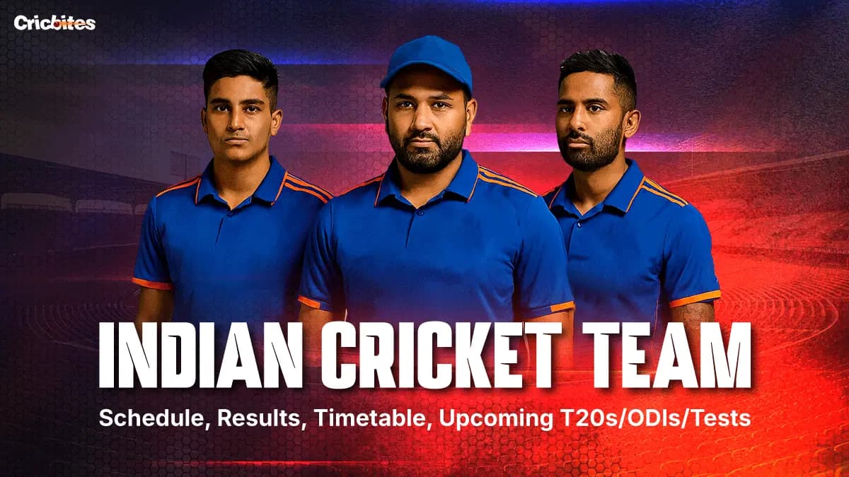 India Cricket Team Schedule, Results, Timetable, Upcoming T20s/ODIs/Tests