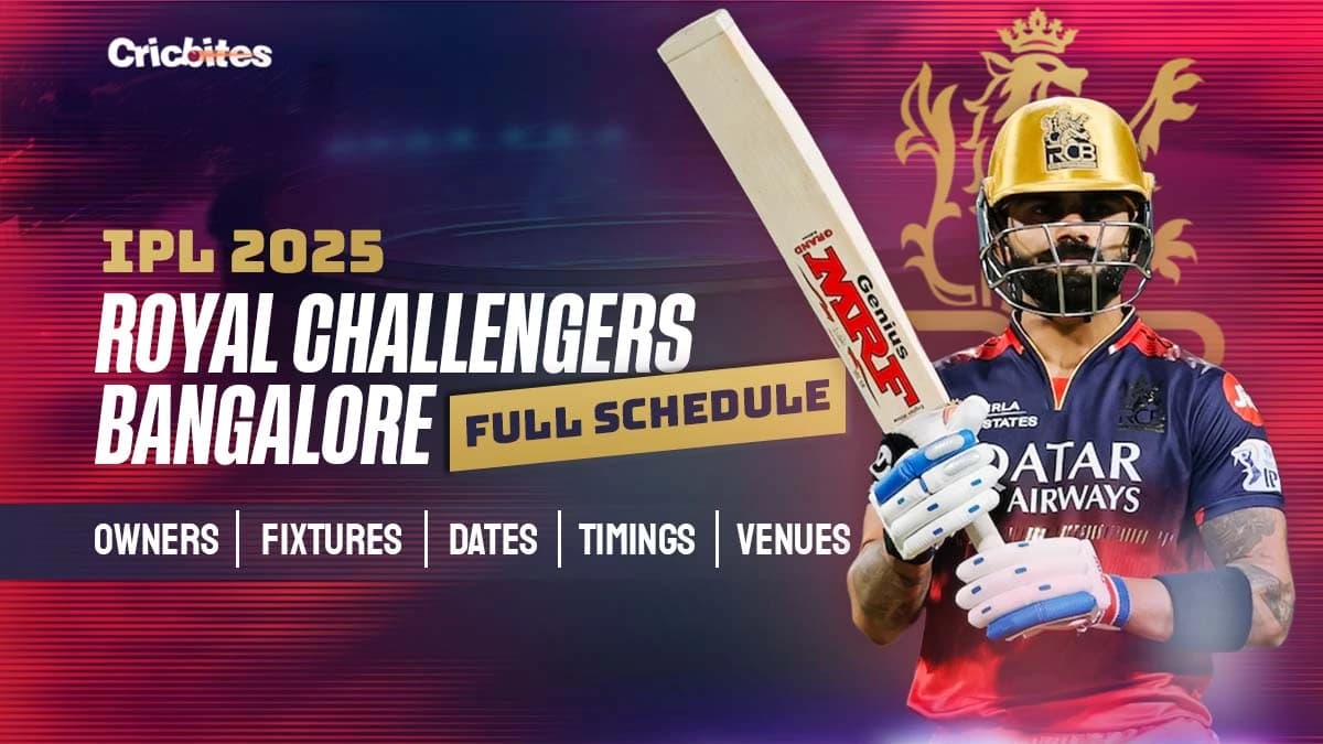 Royal Challengers Bangalore IPL 2025 Full Schedule: Owners, Fixtures, Dates, Timings, Venues